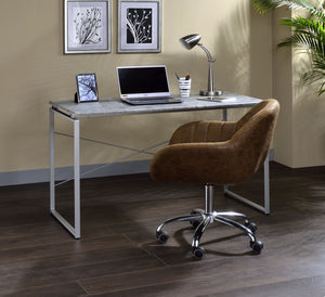 Jurgen Faux Concrete & Silver Desk