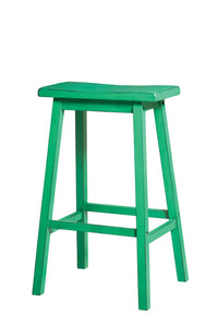 Gaucho Antique Green Bar Stool