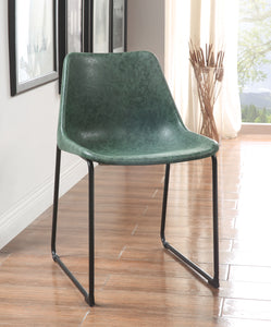 Valgus Vintage Green & Black Side Chair