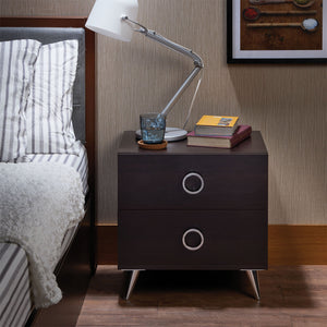 Elms Espresso Accent Table