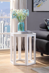 Reon Marble & White End Table (2Pc Pk) image