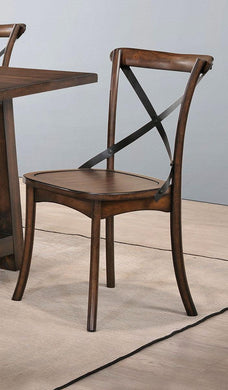 Acme Furniture Kaelyn Side Chair in Dark Oak and Black (Set of 2) 73032 image
