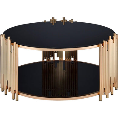 Acme Furniture Tanquin Coffee Table in Gold/Black 84490 image