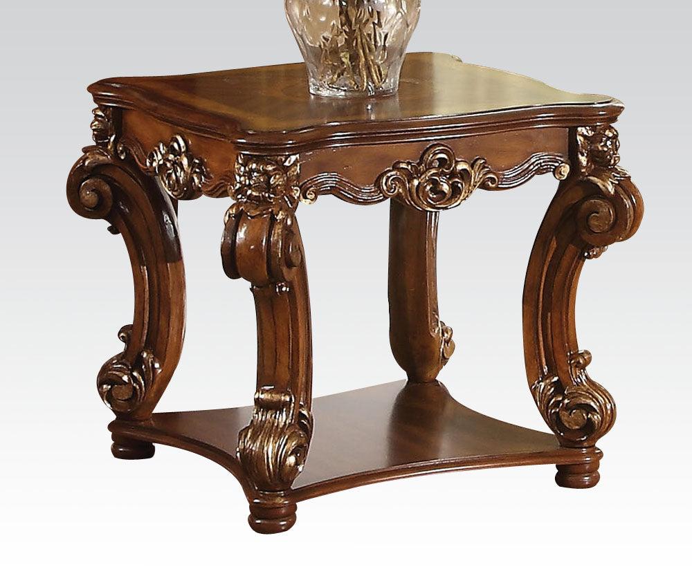 Acme Vendome Square End Table in Cherry 82001 image