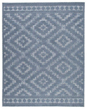 Load image into Gallery viewer, Finnwell Blue 7&#39;10&quot; x 9&#39;10&quot; Rug image
