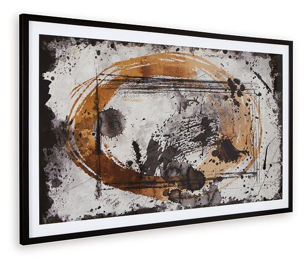 Clefting Black/Caramel/Tan Wall Art image