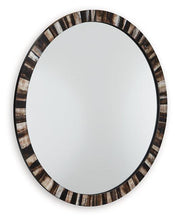 Load image into Gallery viewer, Ellford Black/Brown/Cream Accent Mirror image
