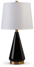 Load image into Gallery viewer, Ackson Black/Brass Finish Table Lamp (Set of 2) image
