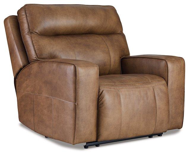 Game Plan Caramel Oversized Power Recliner image