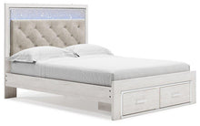 Load image into Gallery viewer, Altyra White Queen Upholstered Storage Bed image
