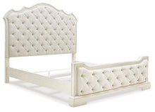Load image into Gallery viewer, Arlendyne Antique White King Upholstered Bed image
