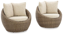 Load image into Gallery viewer, Danson Beige Swivel Lounge with Cushion (Set of 2) image
