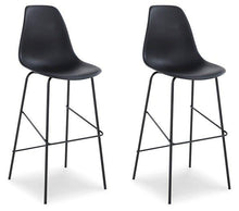Load image into Gallery viewer, Forestead Black Bar Height Bar Stool (Set of 2) image
