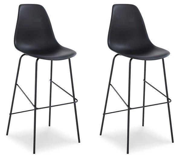 Forestead Black Bar Height Bar Stool (Set of 2) image