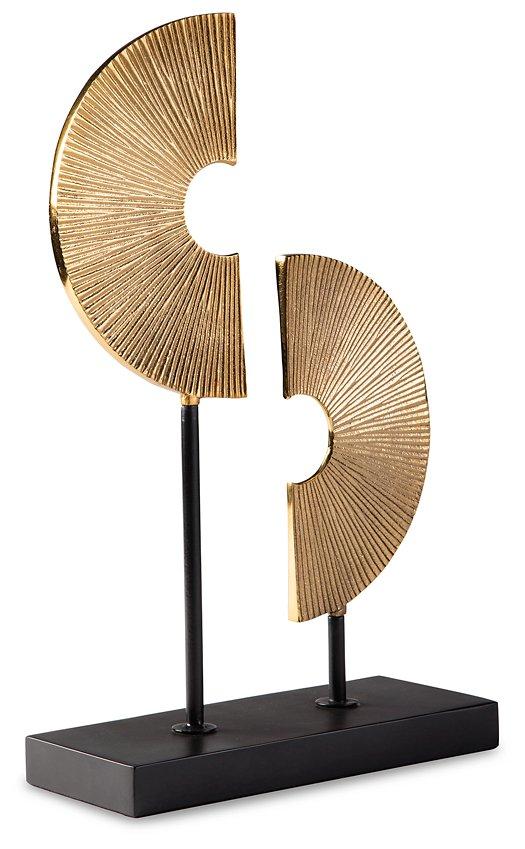 Berrnette Gold Finish/Black Sculpture image