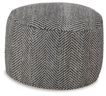 Load image into Gallery viewer, Dordie Taupe/Charcoal Pouf image
