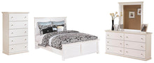 Load image into Gallery viewer, Bostwick Shoals White Queen Panel Bed, Dresser, Mirror and 2 Nightstands image
