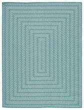 Load image into Gallery viewer, Atlow Aqua/Ivory 5&#39;3&quot; x 7&#39; Rug image
