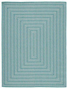 Atlow Aqua/Ivory 5'3" x 7' Rug image