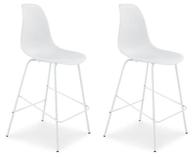 Forestead White Counter Height Bar Stool image