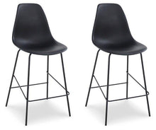Load image into Gallery viewer, Forestead Black Counter Height Bar Stool (Set of 2) image
