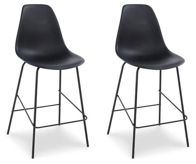 Forestead Black Counter Height Bar Stool (Set of 2) image