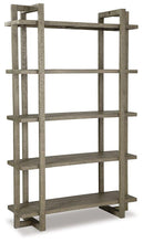 Load image into Gallery viewer, Bergton Distressed Gray Bookcase image
