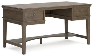 Janismore Weathered Gray Home Office Storage Leg Desk image