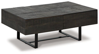 Kevmart Grayish Brown/Black Coffee Table image