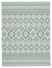 Load image into Gallery viewer, Kierick Green/Cream 5&#39;3&quot; x 7&#39; Rug image
