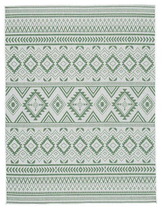 Kierick Green/Cream 5'3" x 7' Rug image