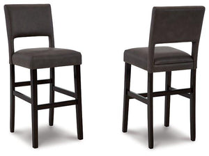 Leektree Gray/Brown Bar Height Bar Stool image