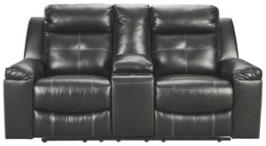 Kempten - Dbl Rec Loveseat W/console image