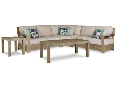 Silo Point 3-Piece Outdoor Sectional with Coffee and End Table image