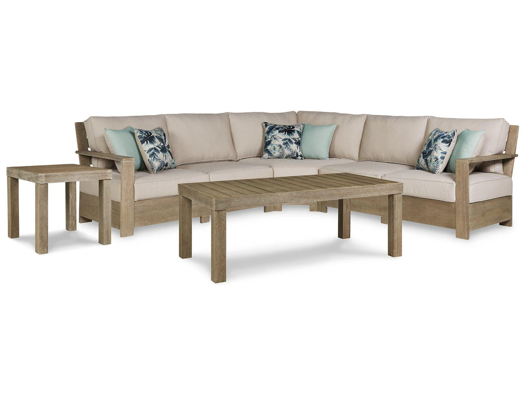 Silo Point 3-Piece Outdoor Sectional with Coffee and End Table image