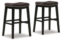 Load image into Gallery viewer, Lemante Dark Brown Bar Height Bar Stool (Set of 2) image
