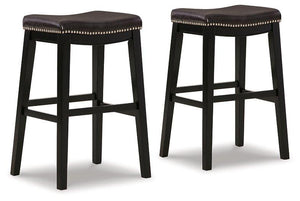 Lemante Dark Brown Bar Height Bar Stool image