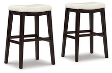Load image into Gallery viewer, Lemante Ivory/Brown Bar Height Bar Stool image
