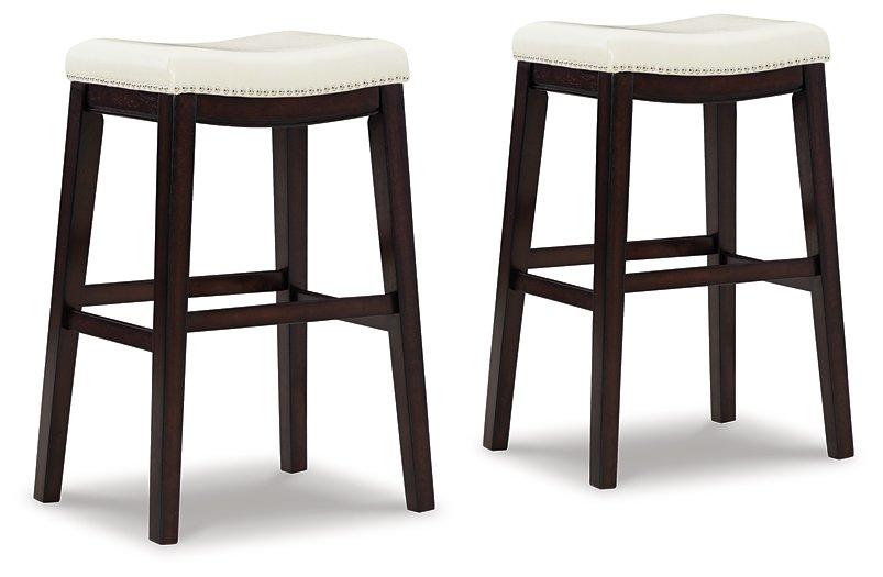 Lemante Ivory/Brown Bar Height Bar Stool (Set of 2) image