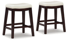 Load image into Gallery viewer, Lemante Ivory/Brown Counter Height Bar Stool image
