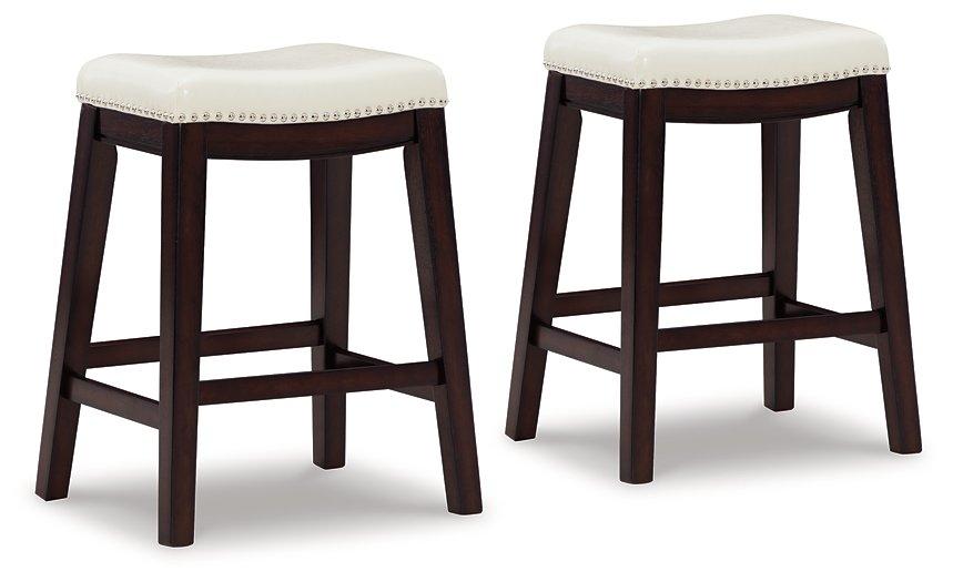 Lemante Ivory/Brown Counter Height Bar Stool image