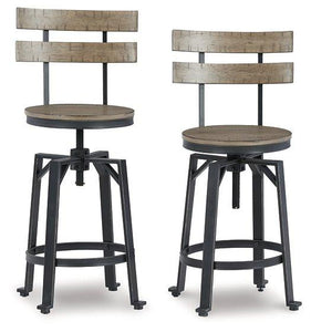 Lesterton Light Brown/Black Counter Height Bar Stool image