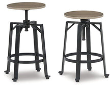 Load image into Gallery viewer, Lesterton Light Brown/Black Counter Height Stool image
