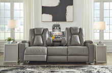 Load image into Gallery viewer, Mancin Reclining Sofa with Drop Down Table image
