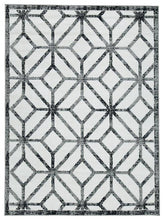 Load image into Gallery viewer, Reidland Black/Cream/Gray 5&#39;3&quot; x 7&#39;3&quot; Rug image
