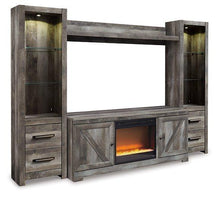 Load image into Gallery viewer, Wynnlow 4-Piece Entertainment Center with Electric Fireplace image
