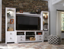 Load image into Gallery viewer, Willowton - 4 Pc. - Entertainment Center - 64&quot; Tv Stand With Fireplace Option image
