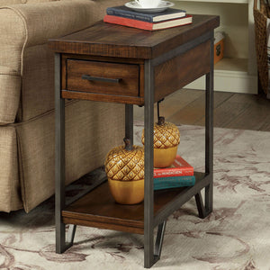 Dundalk Oak & Multi Finish Side Table