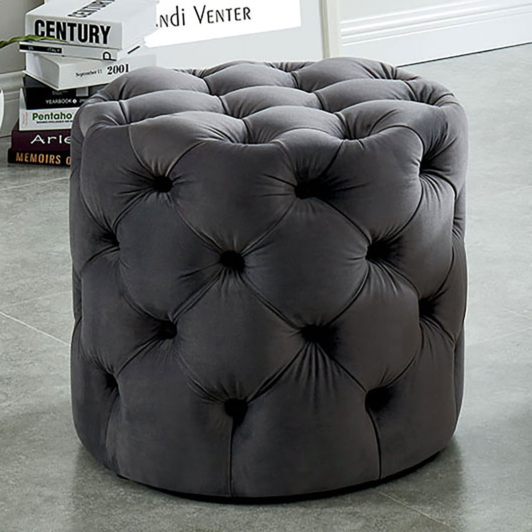 Irina Gray Ottoman