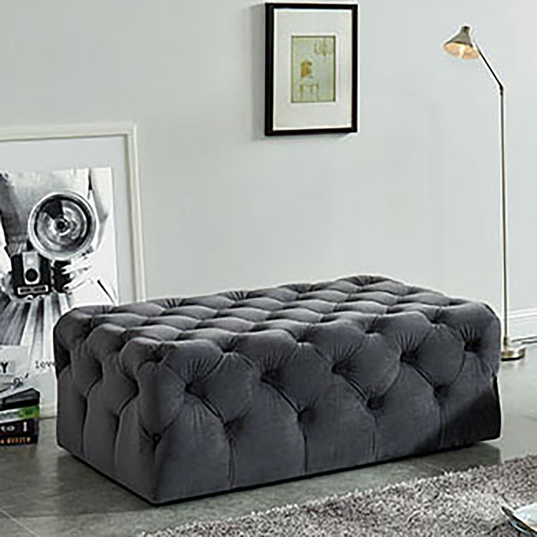 Celina Gray Ottoman